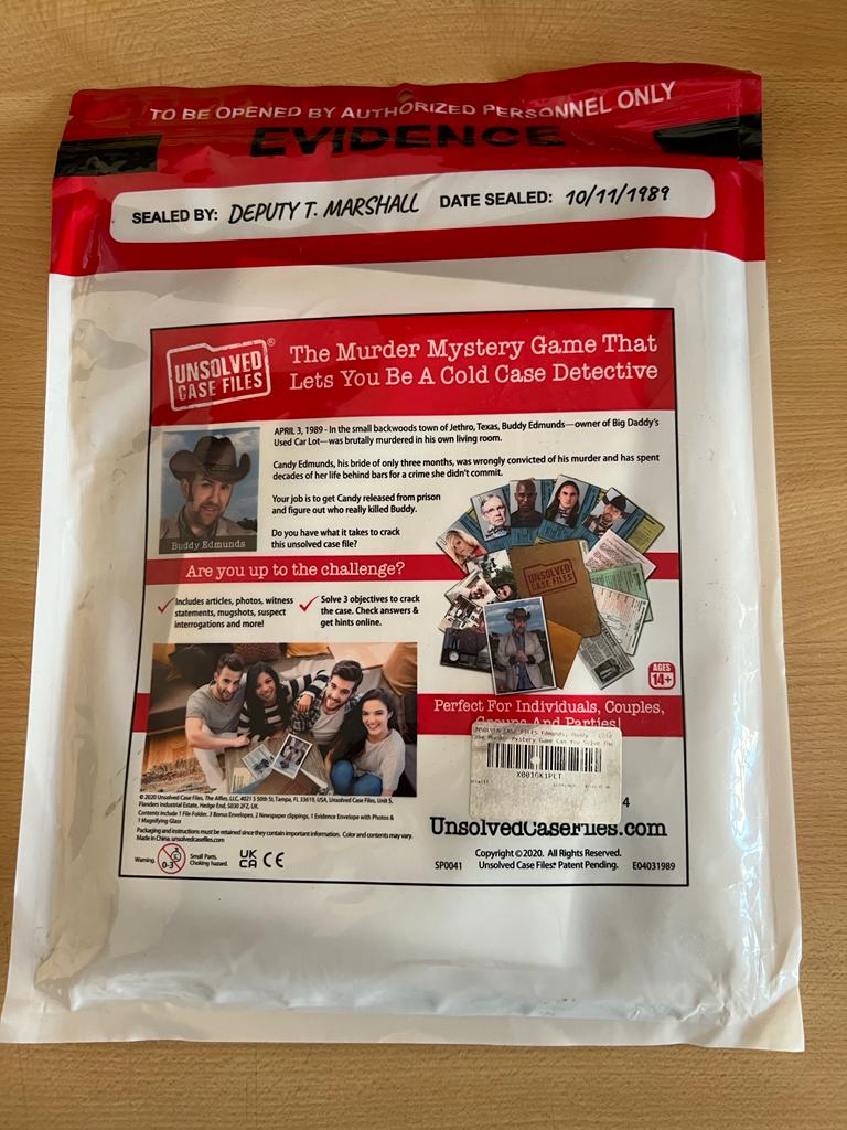 UNSOLVED CASE FILES (BOARDGAME)