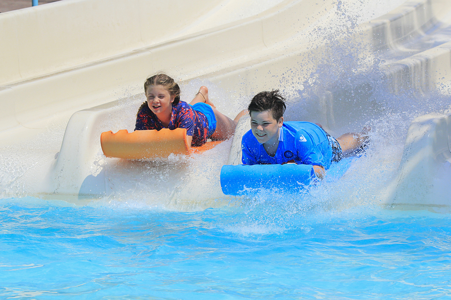 Waterpark slide