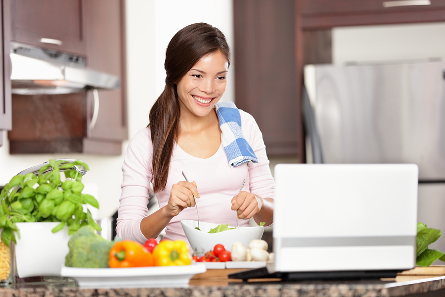 Cooking while skyping