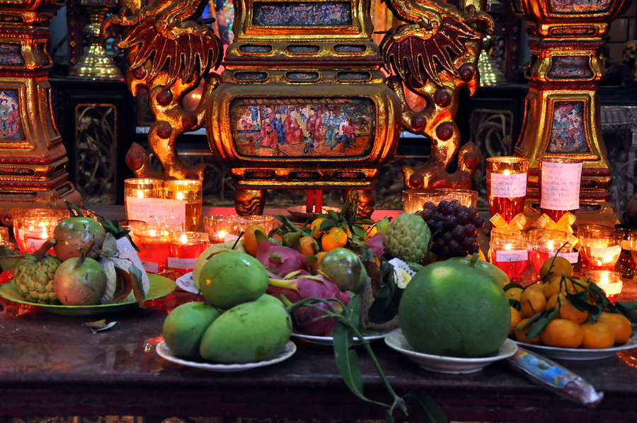 Vietnamese food offering