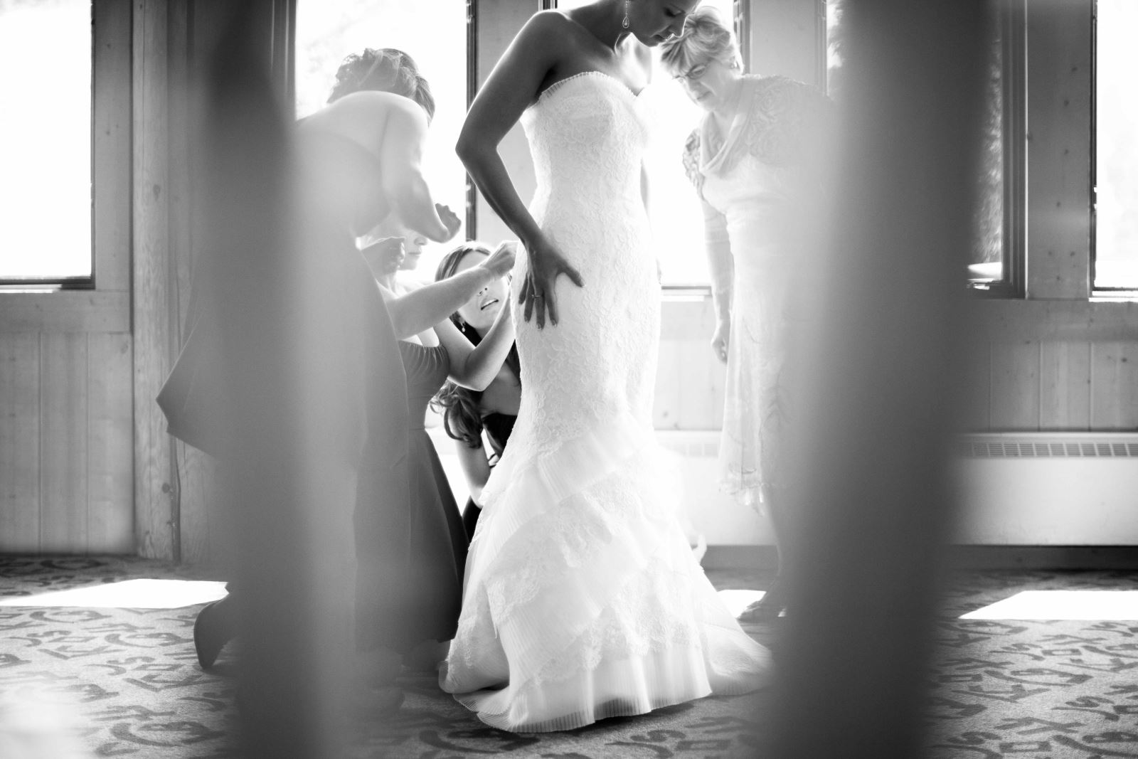 Getting ready bridal photo