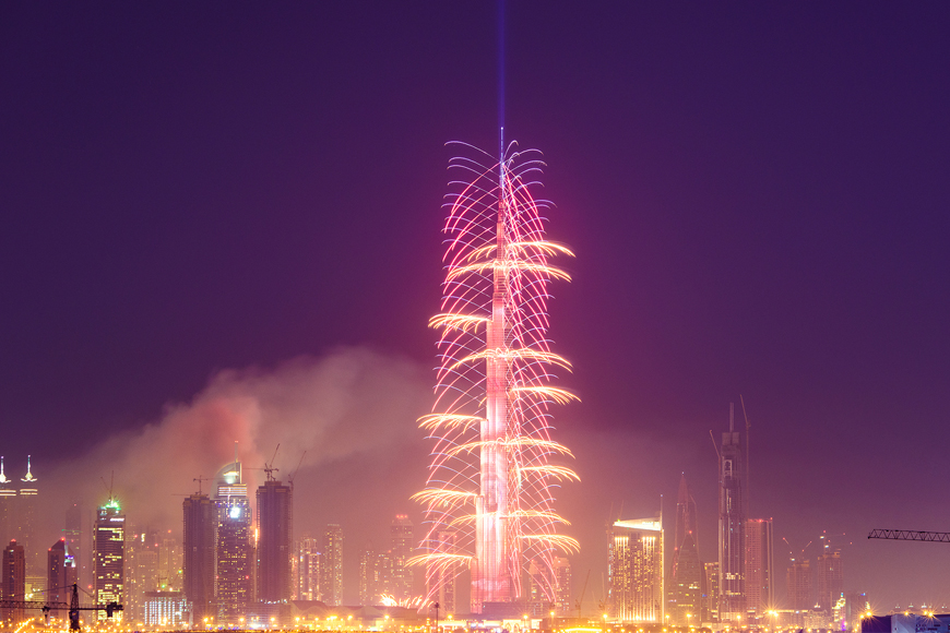 Burj Khalifa fireworks