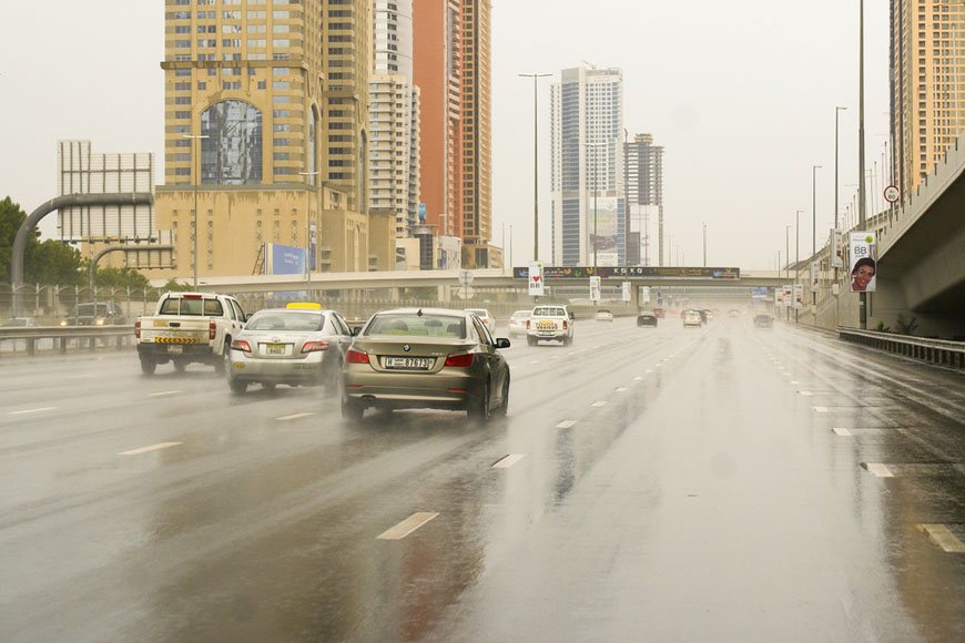 Rain in Dubai and UAE