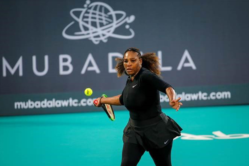 Serena Williams at Mubadala World Tennis Championship 2018