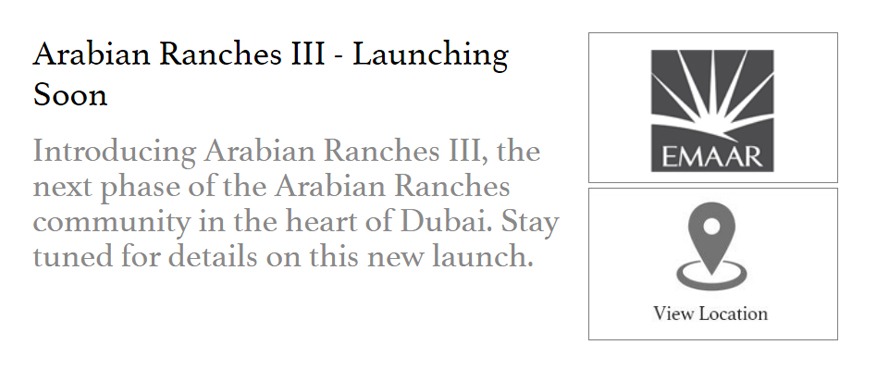 Arabian Ranches Phase III in Dubai