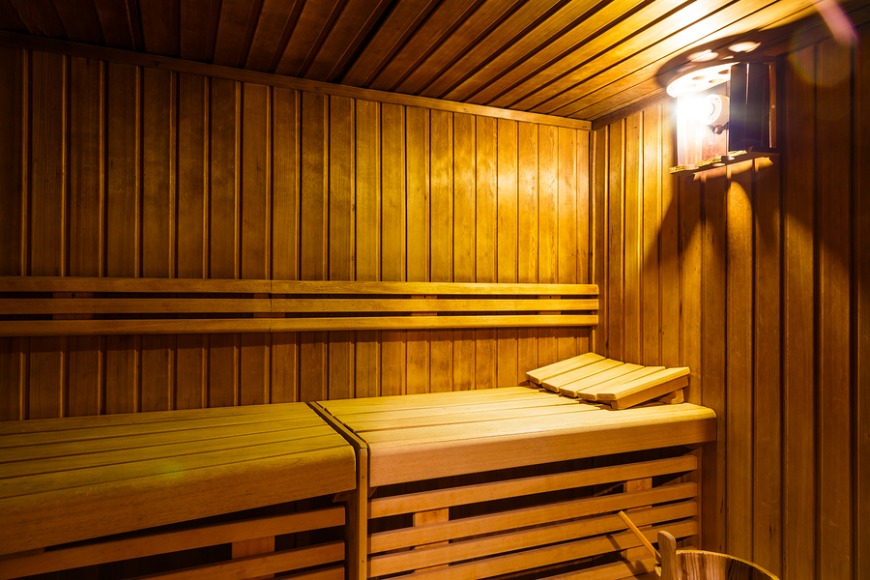 Head to the sauna