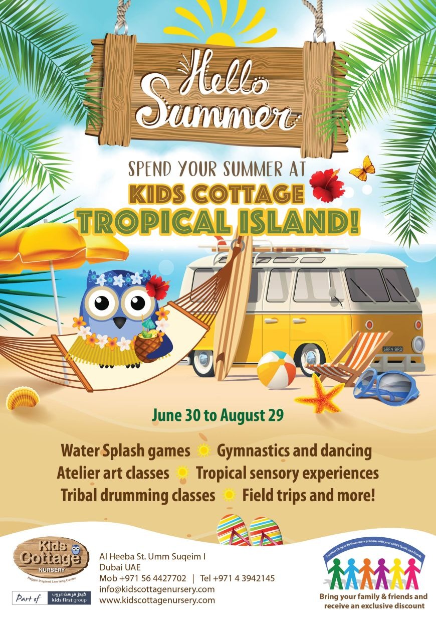Kids Can Enjoy a Tropical Summer Camp at This Nursery in Dubai Kids Can Enjoy a Tropical Summer Camp at This Nursery in Dubai