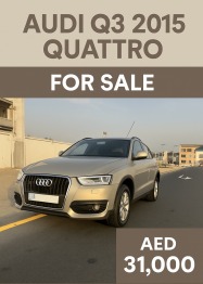 Audi Q3 2015 35 TFSI Quattro – GCC Specs – Excellent Condition 