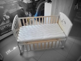 Unused Crib with Mattress for Sale