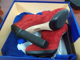 Aquazurra Firenze red boots- brand new unwanted gift