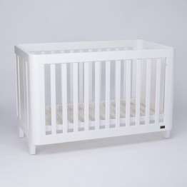 Adjustable Crib along with mattress and bumper