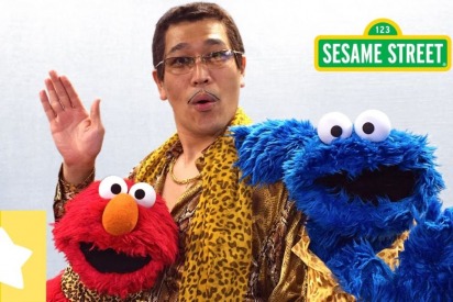 Sesame Street Favourites Do Their Own 'Pen Pineapple Apple Pen'