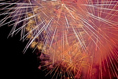 Fireworks in Dubai and Abu Dhabi for Saudi National Day