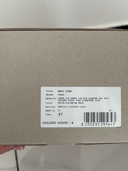 Golden Goose Womens Ball Star Leather Trainers - White/Silver/Multi Leopard