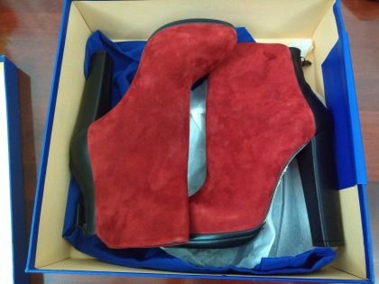 Aquazurra Firenze red boots- brand new unwanted gift