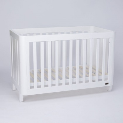 Adjustable Crib along with mattress and bumper