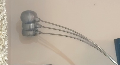 Tri Beacon Metal Arc Floor Lamp